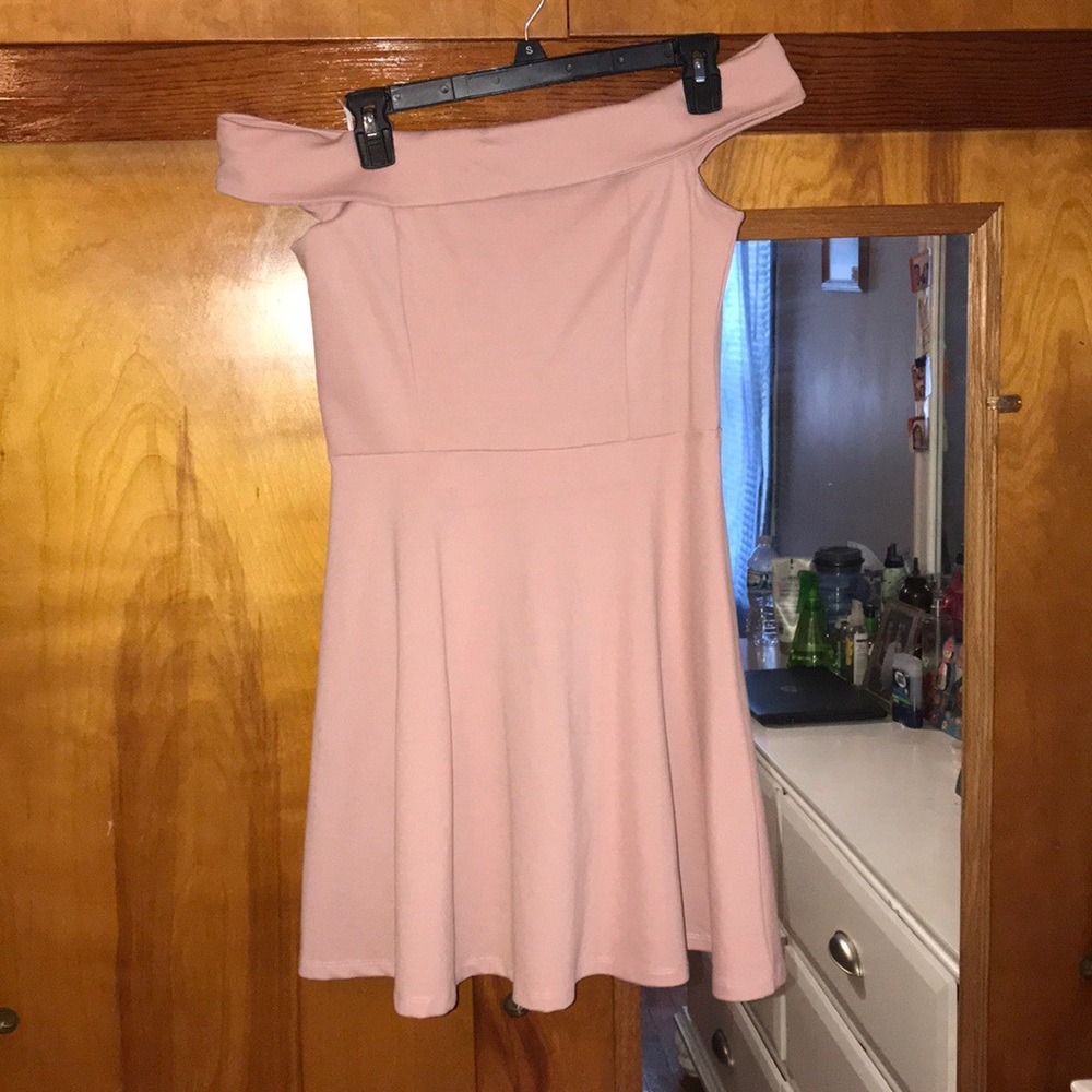 Lulu’s Off the Shoulder mini dress